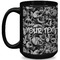 Skulls Coffee Mug - 15 oz - Black Full