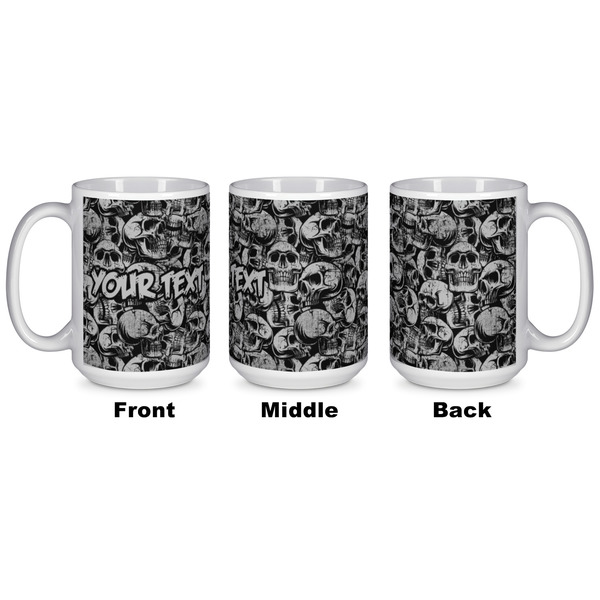Skulls Coffee Mug - 15 oz - White APPROVAL