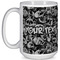 Skulls 15 Oz Coffee Mug - White (Personalized)