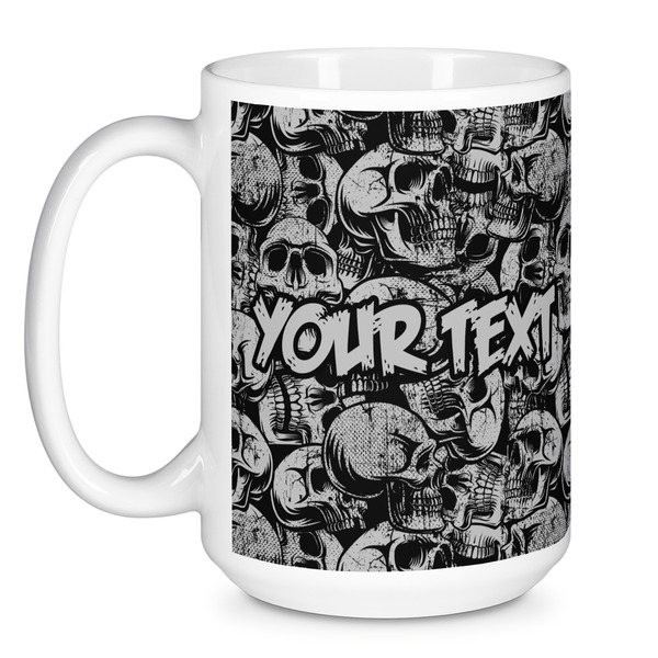 Skulls Coffee Mug - 15 oz - White