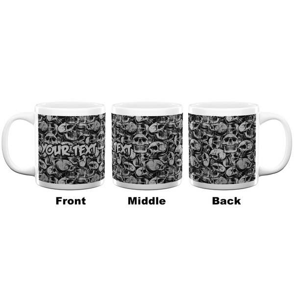 Skulls Coffee Mug - 20 oz - White APPROVAL