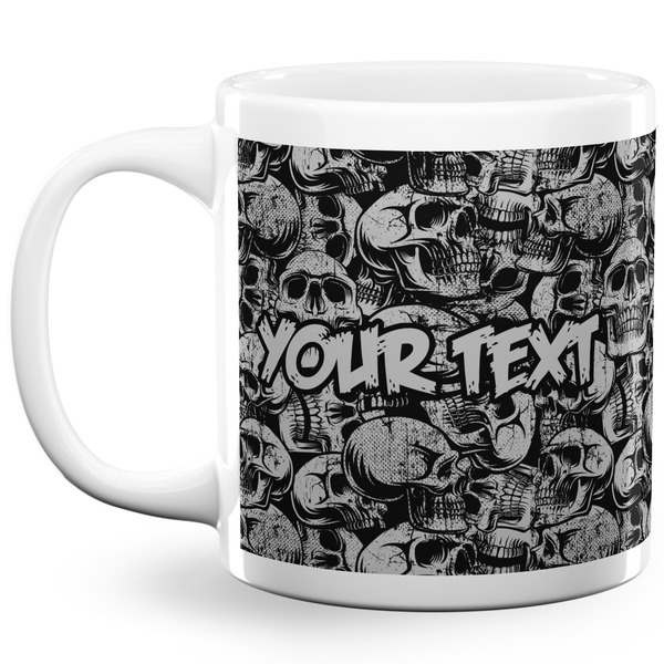 Skulls Coffee Mug - 20 oz - White