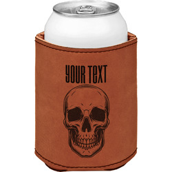 Skulls Leatherette Can Sleeve - Single Sided (Personalized)