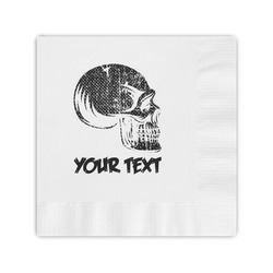 Skulls Coined Cocktail Napkins (Personalized)