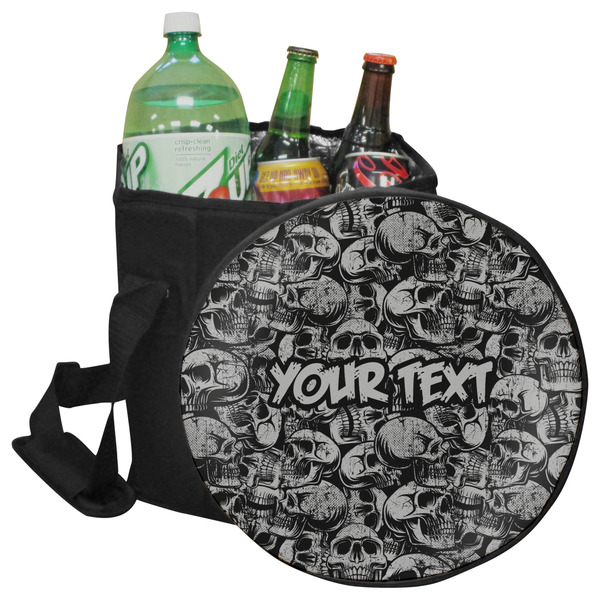 Custom Skulls Collapsible Cooler & Seat (Personalized)