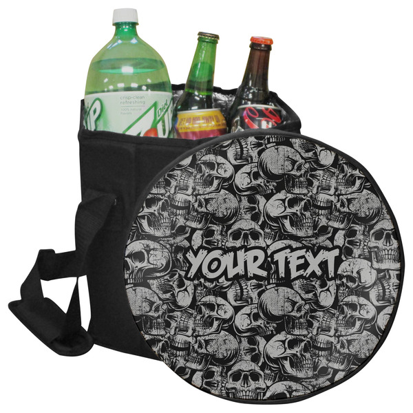 Custom Skulls Collapsible Cooler & Seat (Personalized)