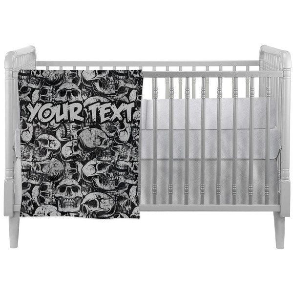 Custom Skulls Crib Comforter / Quilt (Personalized)