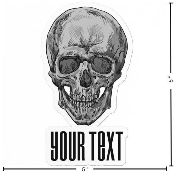 Skulls Custom Shape Iron On Patches - L - APPROVAL