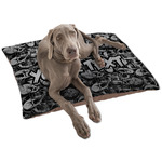 Skulls Dog Bed - Large w/ Name or Text