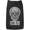 Skulls Black Pet Shirt (Personalized)