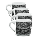 Skulls Double Shot Espresso Cups - Set of 4 (Personalized)