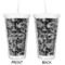 Skulls Double Wall Tumbler with Straw - Approval