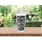 Skulls Double Wall Tumbler with Straw Lifestyle