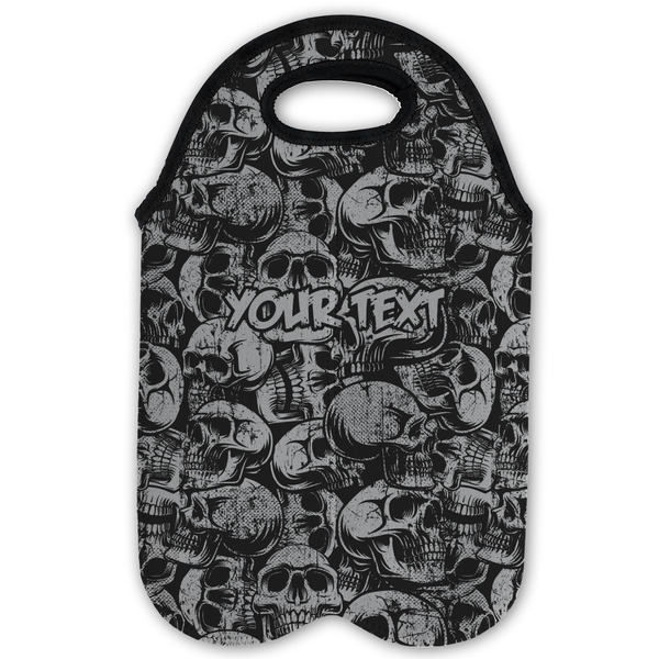 Skulls Double Wine Tote - Flat (new)