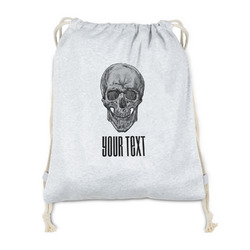 Skulls Drawstring Backpack - Sweatshirt Fleece - Double Sided (Personalized)