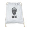 Skulls Drawstring Backpack - Sweatshirt Fleece - Double Sided (Personalized)