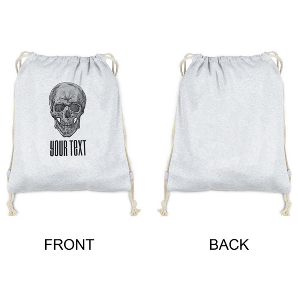 Skulls Drawstring Backpacks - Sweatshirt Fleece - Single Sided - APPROVAL