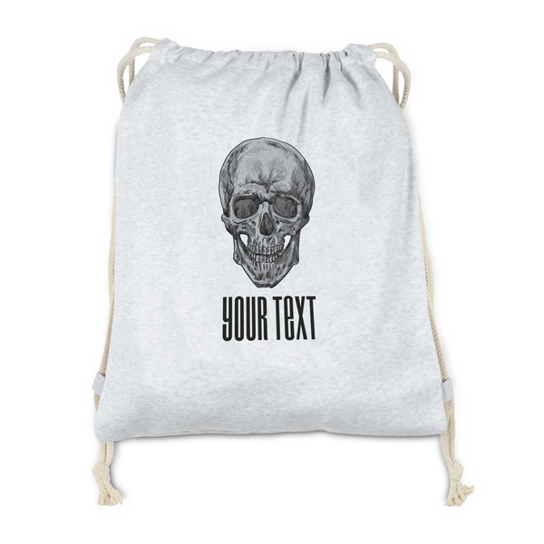 Custom Skulls Drawstring Backpack - Sweatshirt Fleece - Single Sided (Personalized)