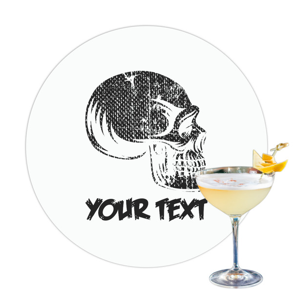 Custom Skulls Printed Drink Topper - 3.25" (Personalized)