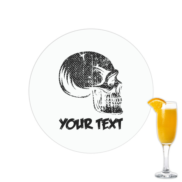 Custom Skulls Printed Drink Topper - 2.15" (Personalized)