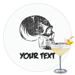 Skulls Printed Drink Topper - 3.5" (Personalized)