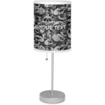 Skulls 7" Drum Lamp with Shade Linen (Personalized)