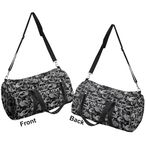 Skulls Duffle bag small front and back sides