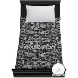 Skulls Duvet Cover - Twin (Personalized)