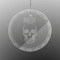 Skulls Engraved Glass Ornament - Round (Front)