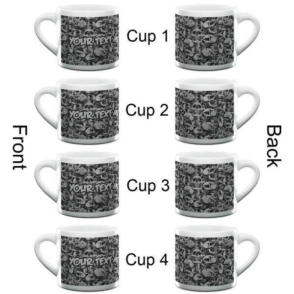 Skulls Espresso Cup - 6oz (Double Shot Set of 4) APPROVAL