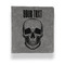 Skulls Leather Binder - 1" - Grey (Personalized)