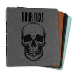 Skulls Leather Binder - 1" (Personalized)