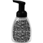 Skulls Foam Soap Bottle - Black (Personalized)
