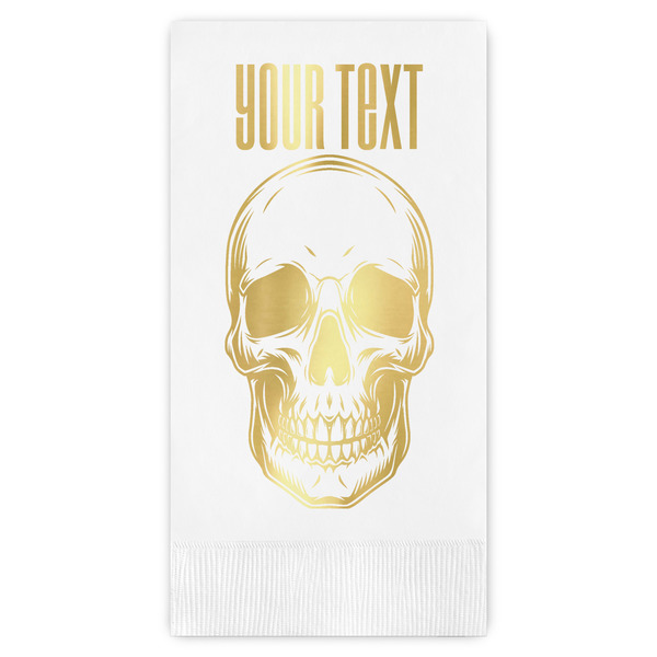 Custom Skulls Guest Napkins - Foil Stamped (Personalized)