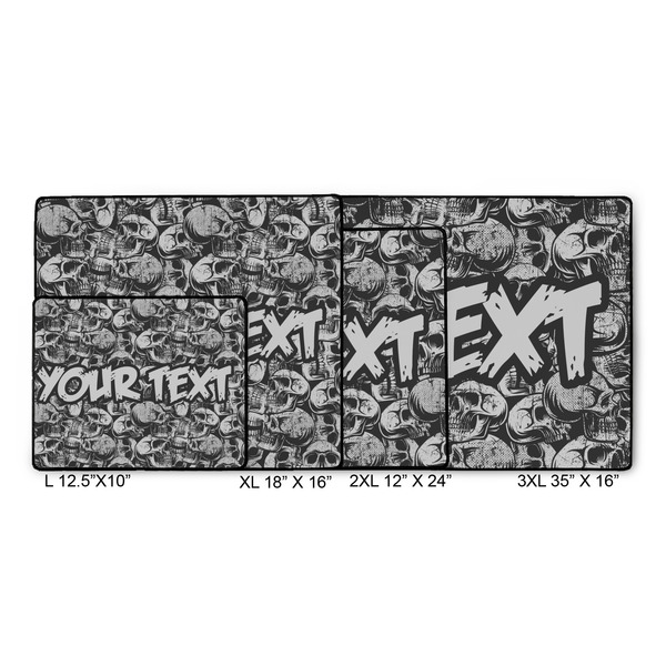 Skulls Gaming Mats - SIZE CHART
