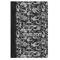 Skulls Genuine Leather Passport Cover (Personalized)