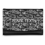 Skulls Genuine Leather Women's Wallet - Small (Personalized)