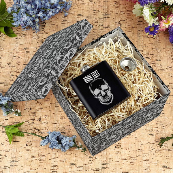 Skulls Gift Boxes with Lid - Canvas Wrapped - Large - In Context