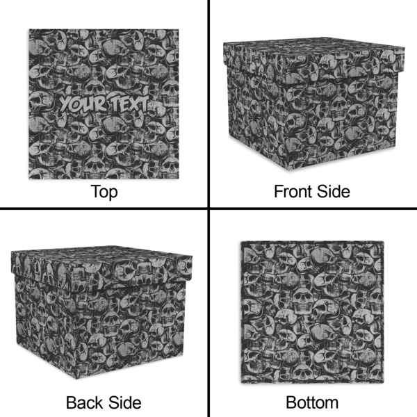 Skulls Gift Boxes with Lid - Canvas Wrapped - Medium - Approval