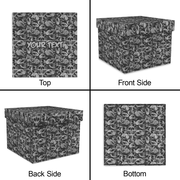 Skulls Gift Boxes with Lid - Canvas Wrapped - X-Large - Approval