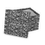 Skulls Gift Box with Lid - Canvas Wrapped (Personalized)