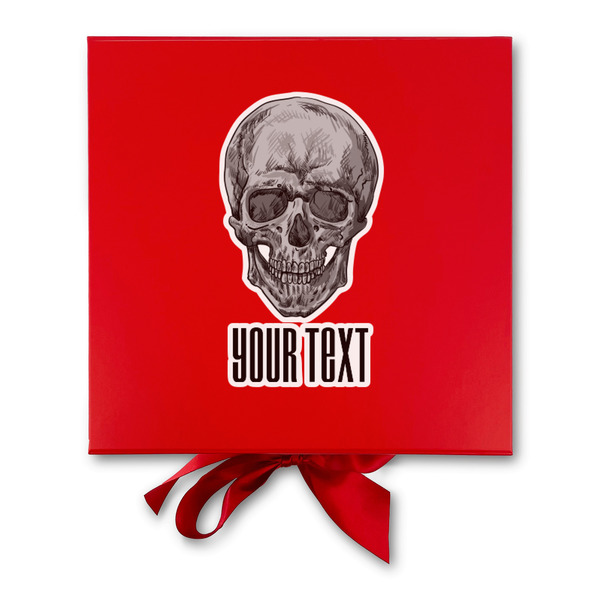 Skulls Gift Boxes with Magnetic Lid - Red - Approval