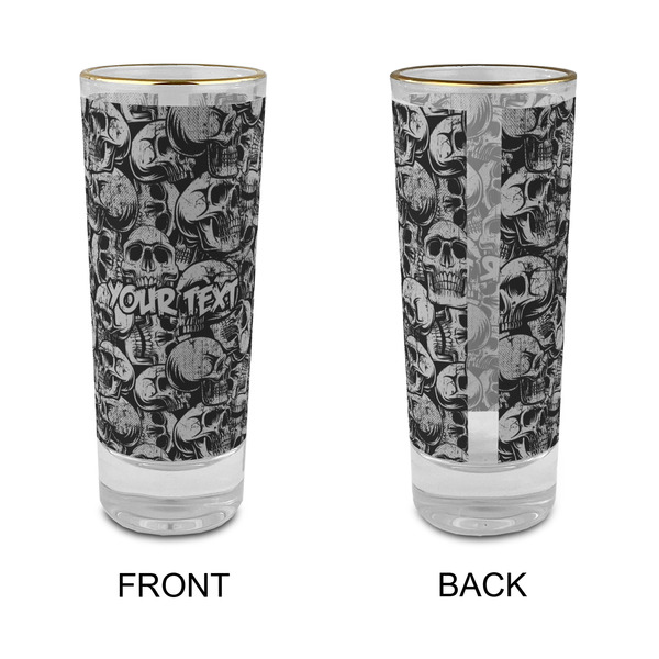 Skulls Glass Shot Glass - 2 oz - Single - APPROVAL