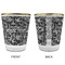 Skulls Glass Shot Glass - with gold rim - APPROVAL