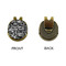 Skulls Golf Ball Hat Clip Marker - Apvl - GOLD
