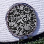 Skulls Golf Ball Marker - Hat Clip