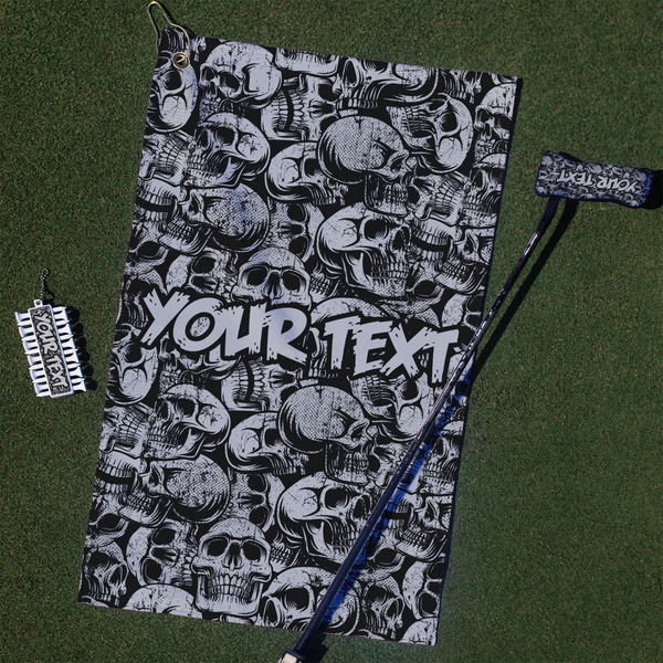Custom Skulls Golf Towel Gift Set (Personalized)