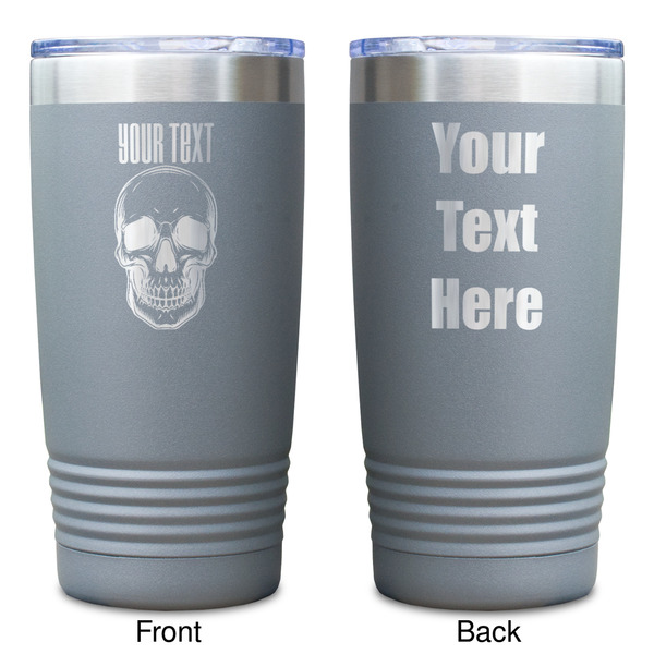 Skulls Gray Polar Camel Tumbler - 20oz - Double Sided - Approval
