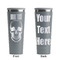 Skulls Grey RTIC Everyday Tumbler - 28 oz. - Front and Back