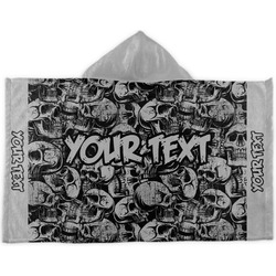 Skulls Kids Hooded Towel (Personalized)